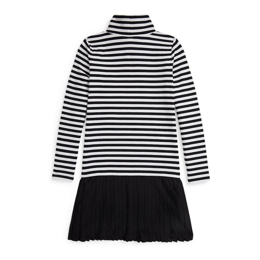 'Girls' 7-16 Striped Turtle Neck Dress'