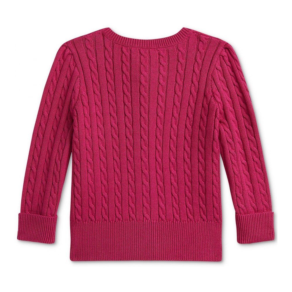 'Baby Girls Cable-Knit Cotton Cardigan'