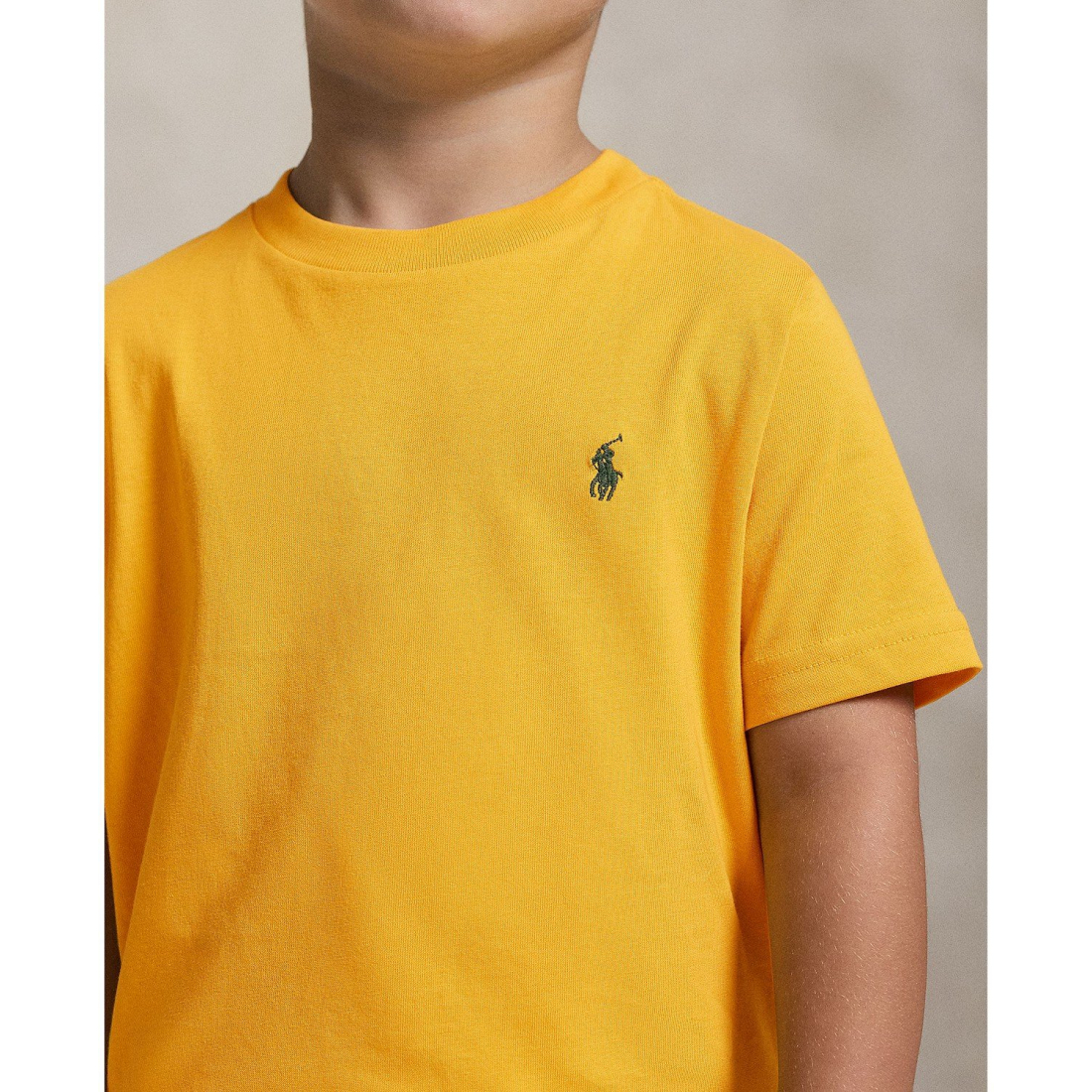 'Cotton Jersey Crewneck T-Shirt' pour Garçons