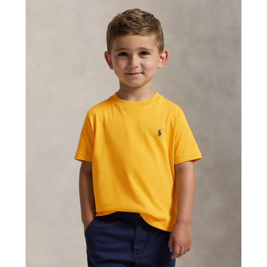 'Cotton Jersey Crewneck T-Shirt' pour Garçons