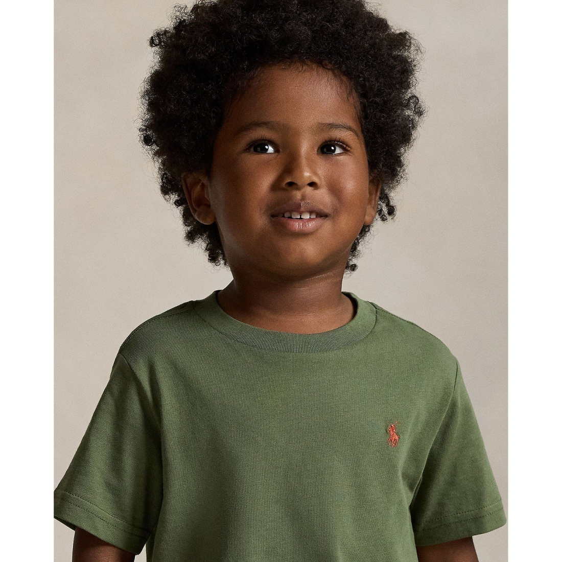 'Cotton Jersey Crewneck T-Shirt' pour Garçons