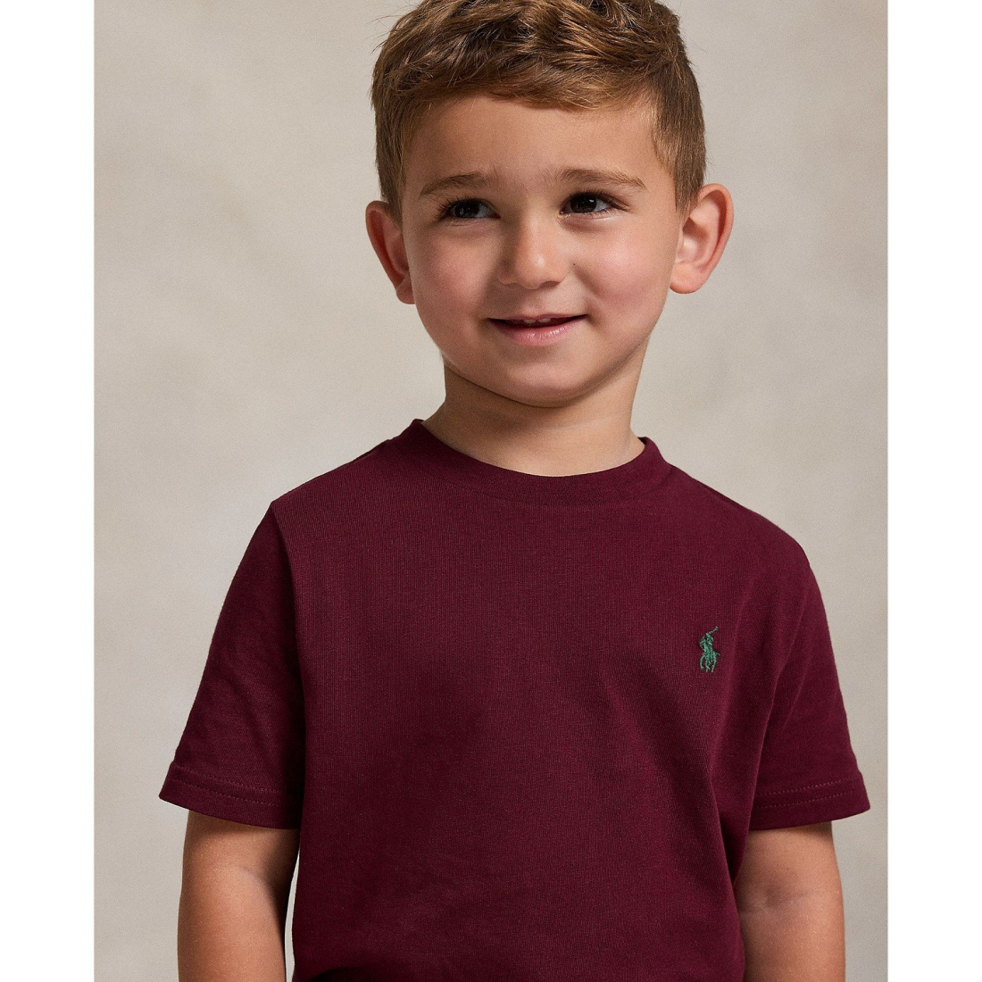 'Cotton Jersey Crewneck T-Shirt' pour Garçons