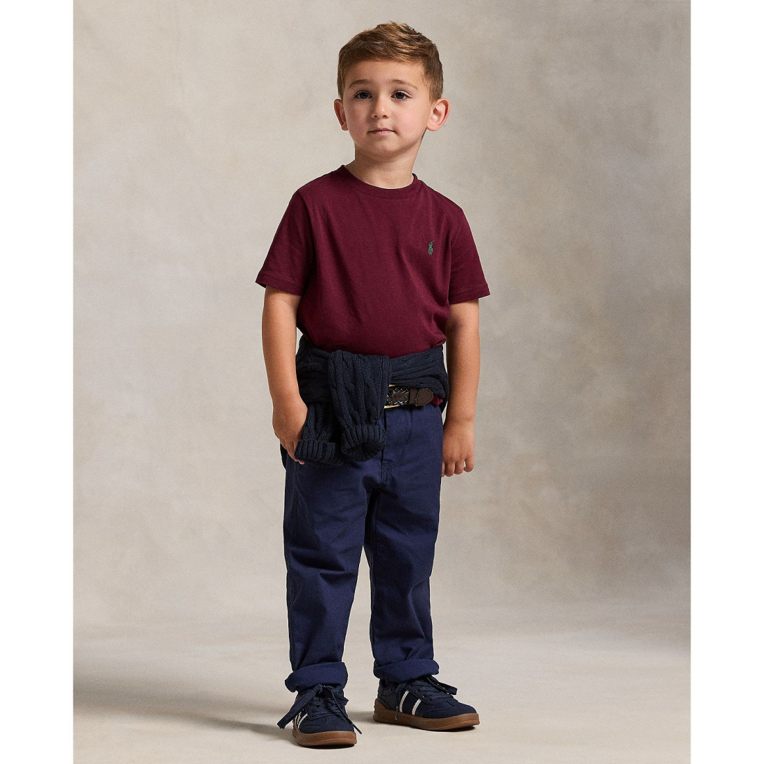 'Cotton Jersey Crewneck T-Shirt' pour Garçons