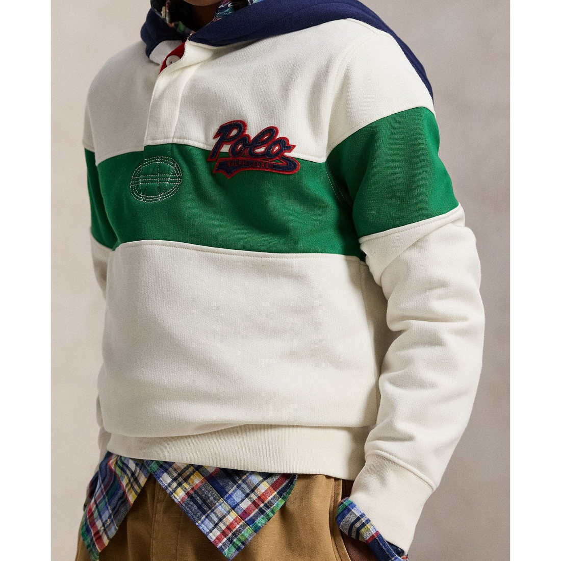 'Logo Fleece Rugby Hoodie' pour Garçons