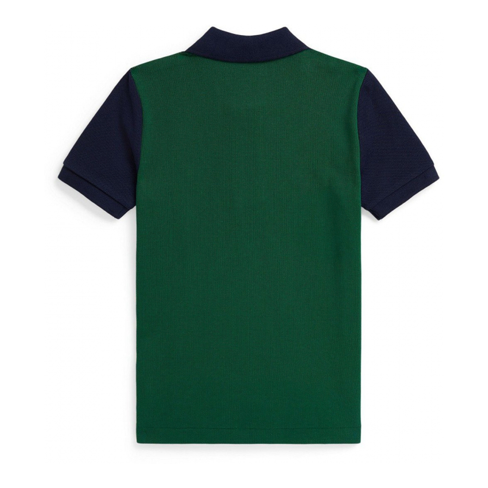 'Striped Poplin Polo Shirt' pour Garçons