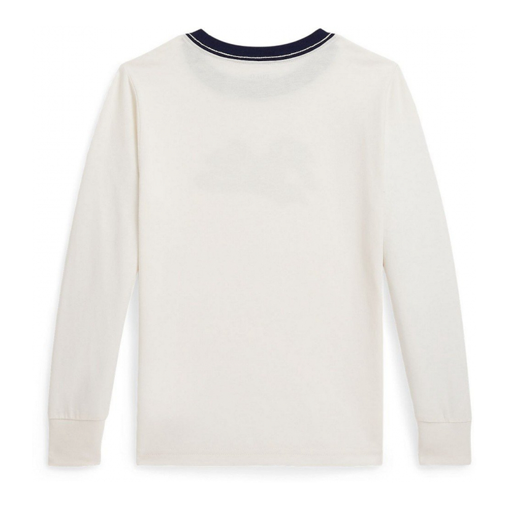 'Logo Cotton Long Sleeve T-Shirt' pour Garçons