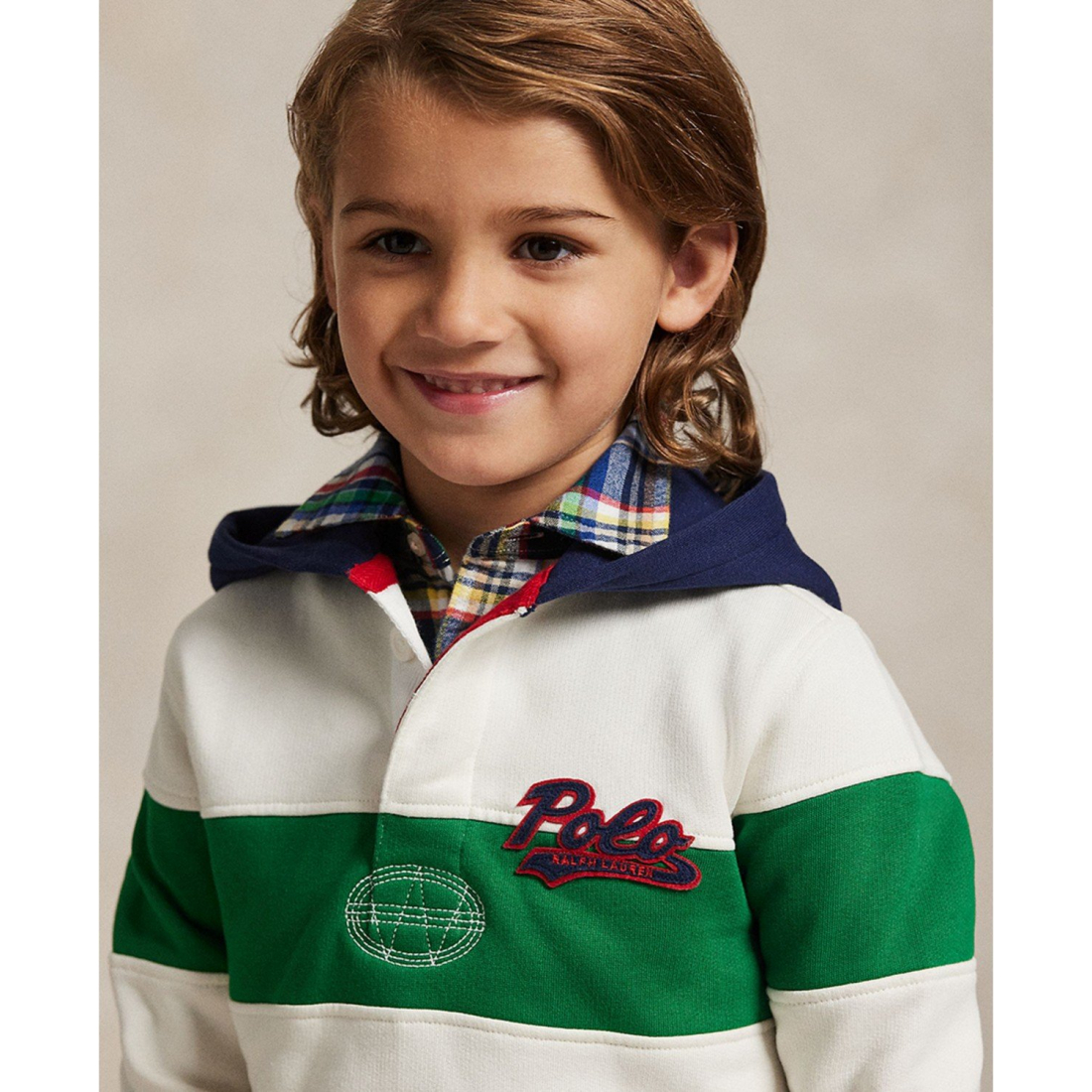 'Logo Fleece Rugby Hoodie' pour Garçons