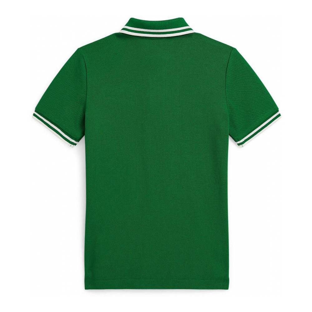 'Logo Mesh Polo Shirt' pour Garçons