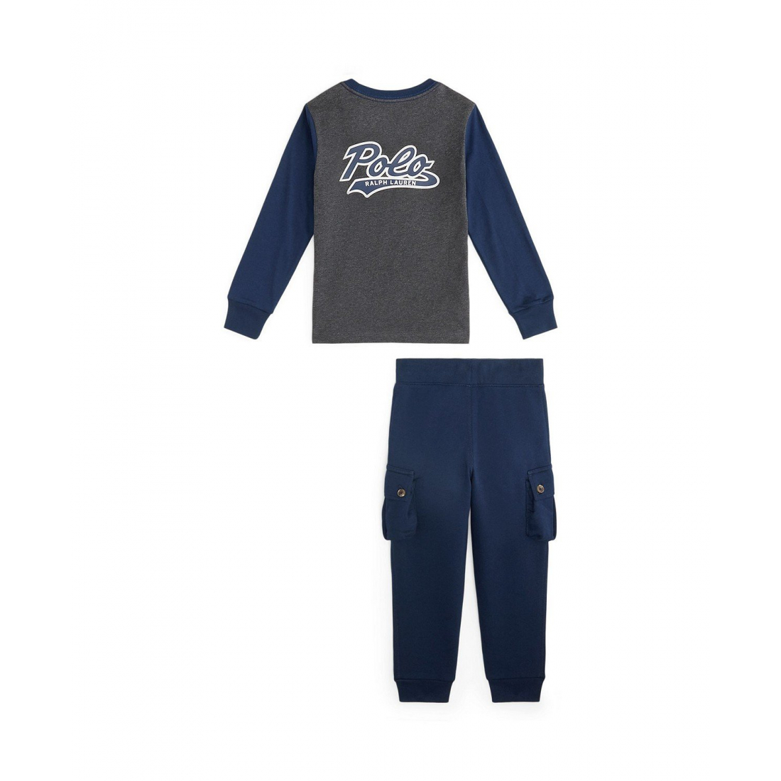 '2-Piece Logo Jersey T-Shirt Fleece Jogge' pour Garçons