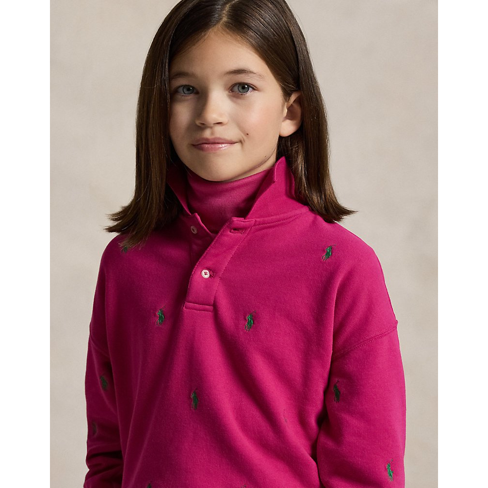 'Polo Pony Fleece Polo Sweatshirt' pour Filles