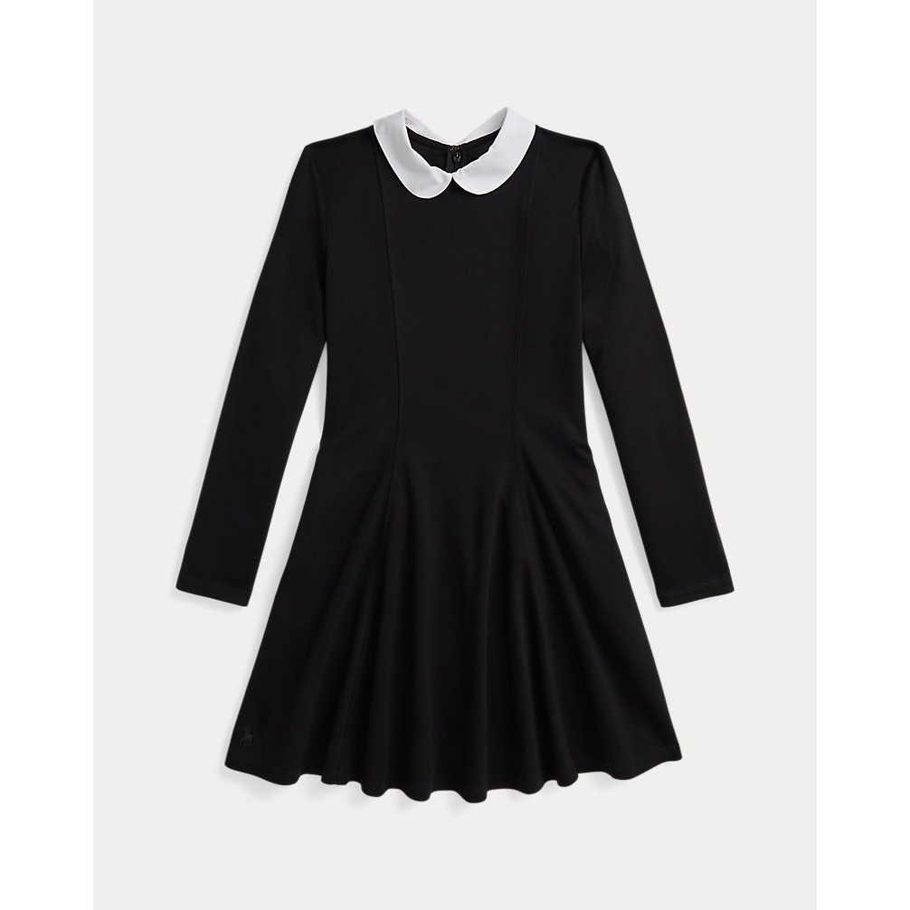 'Contrast-Collar Ponte Dress' pour Filles