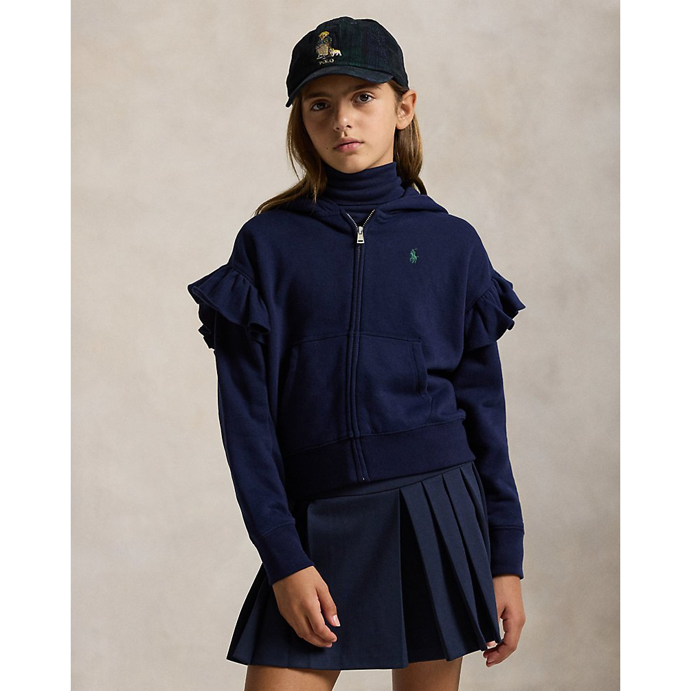 'Ruffled Fleece Full-Zip Hoodie' pour Filles