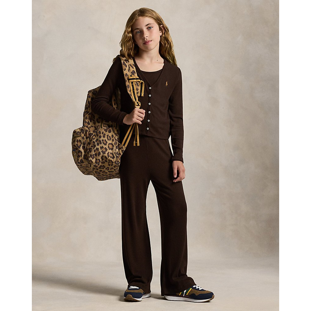 'Ribbed Wide-Leg Pant' pour Filles