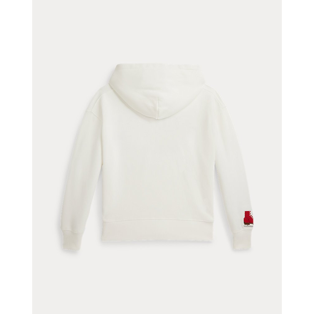 'Logo Embroidered Fleece Hoodie' pour Filles