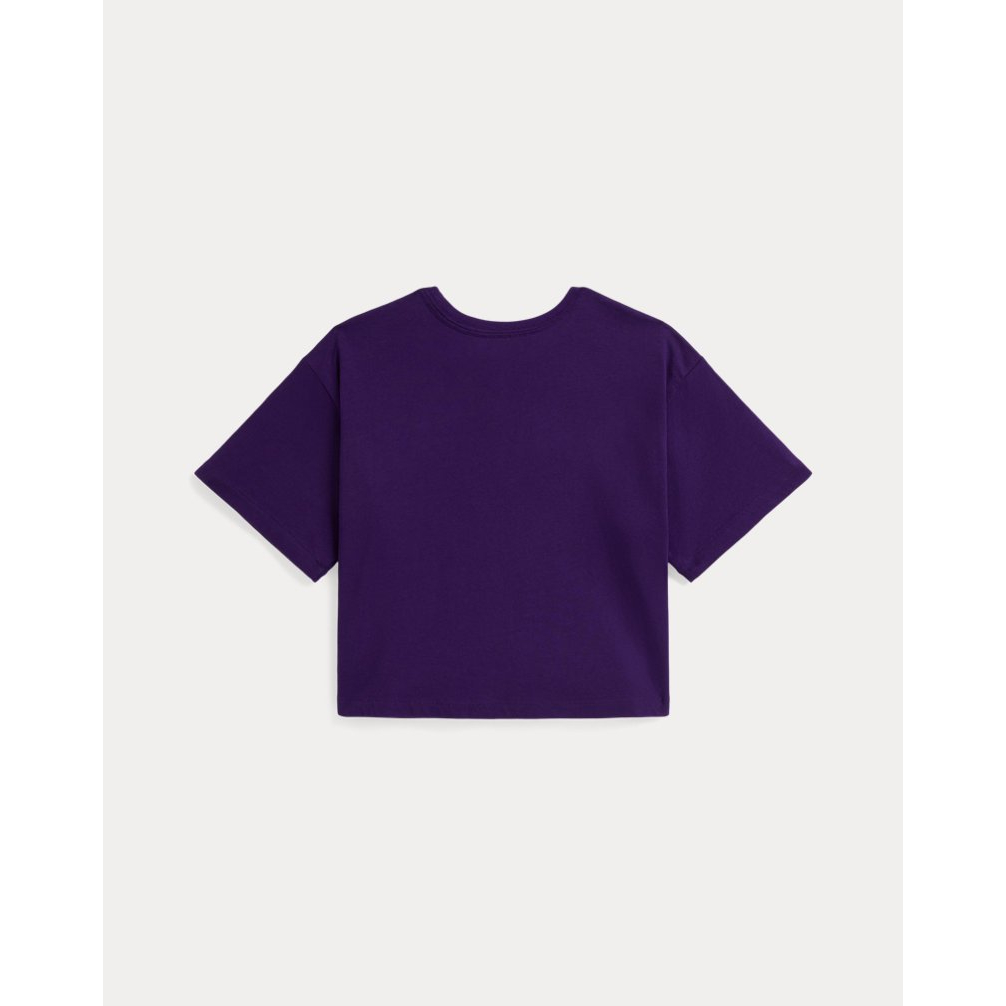 'Cotton Jersey Boxy Tee' pour Filles