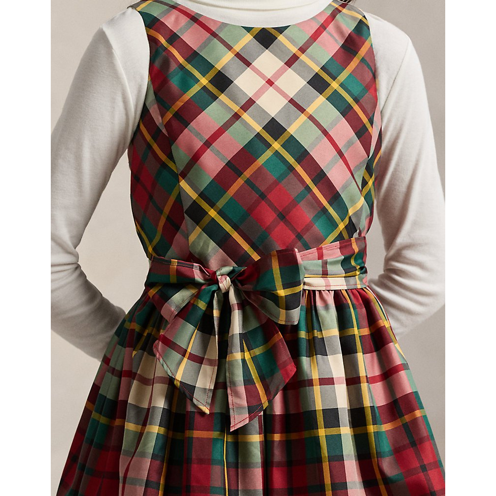Girl's 'Plaid Taffeta Dress'
