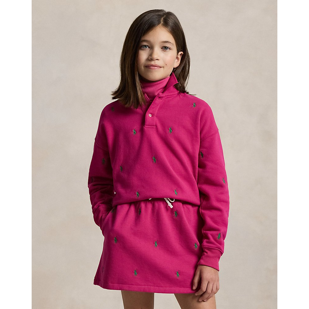 'Polo Pony Fleece Polo Sweatshirt' pour Filles