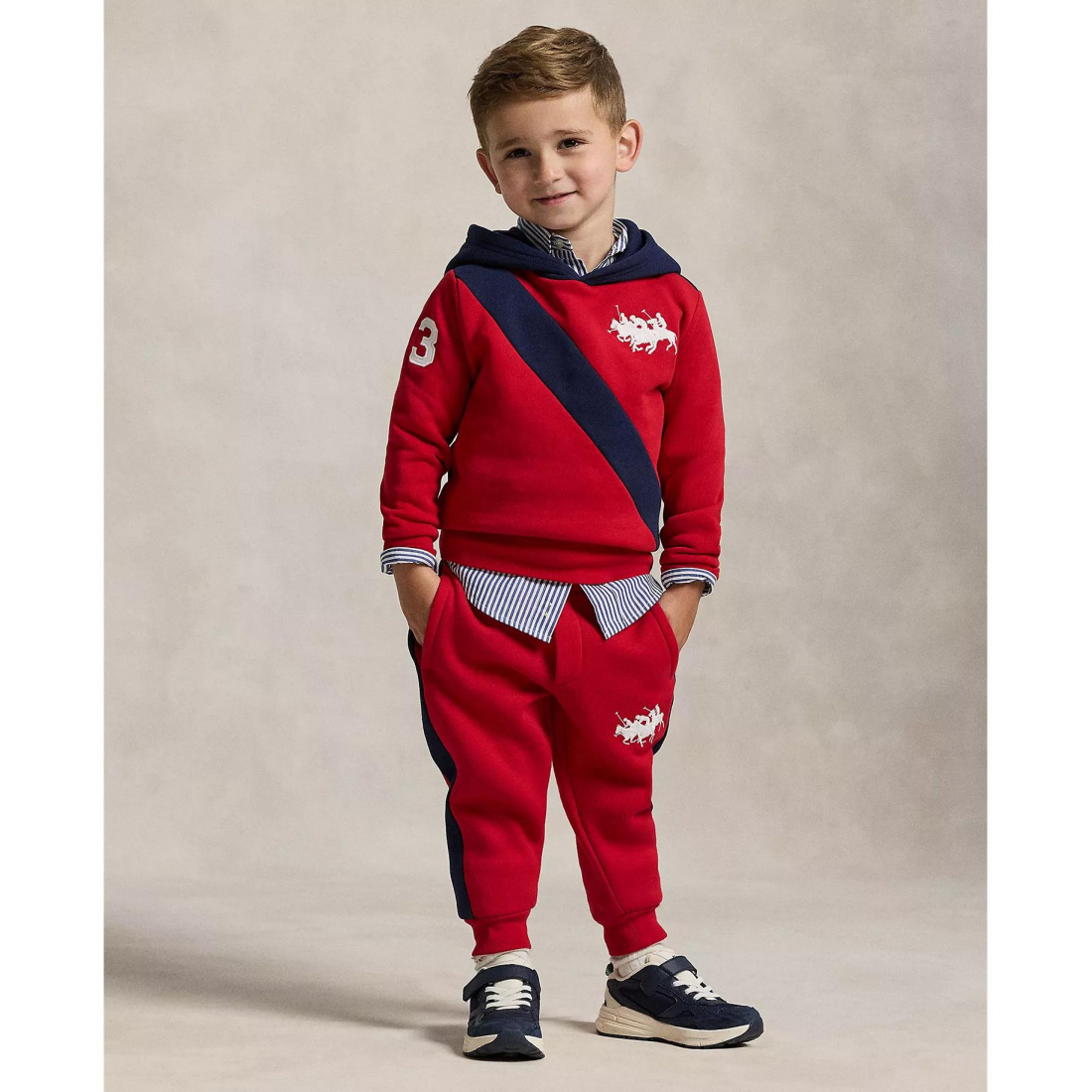 'Triple-Pony Fleece Hoodie' pour Garçons