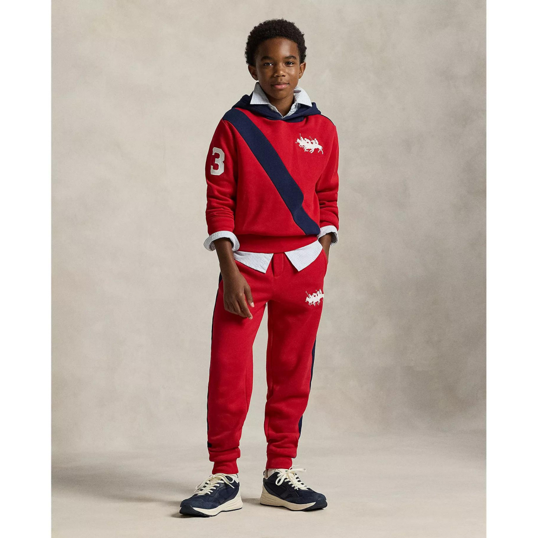 'Triple Pony Fleece Hoodie' pour Garçons