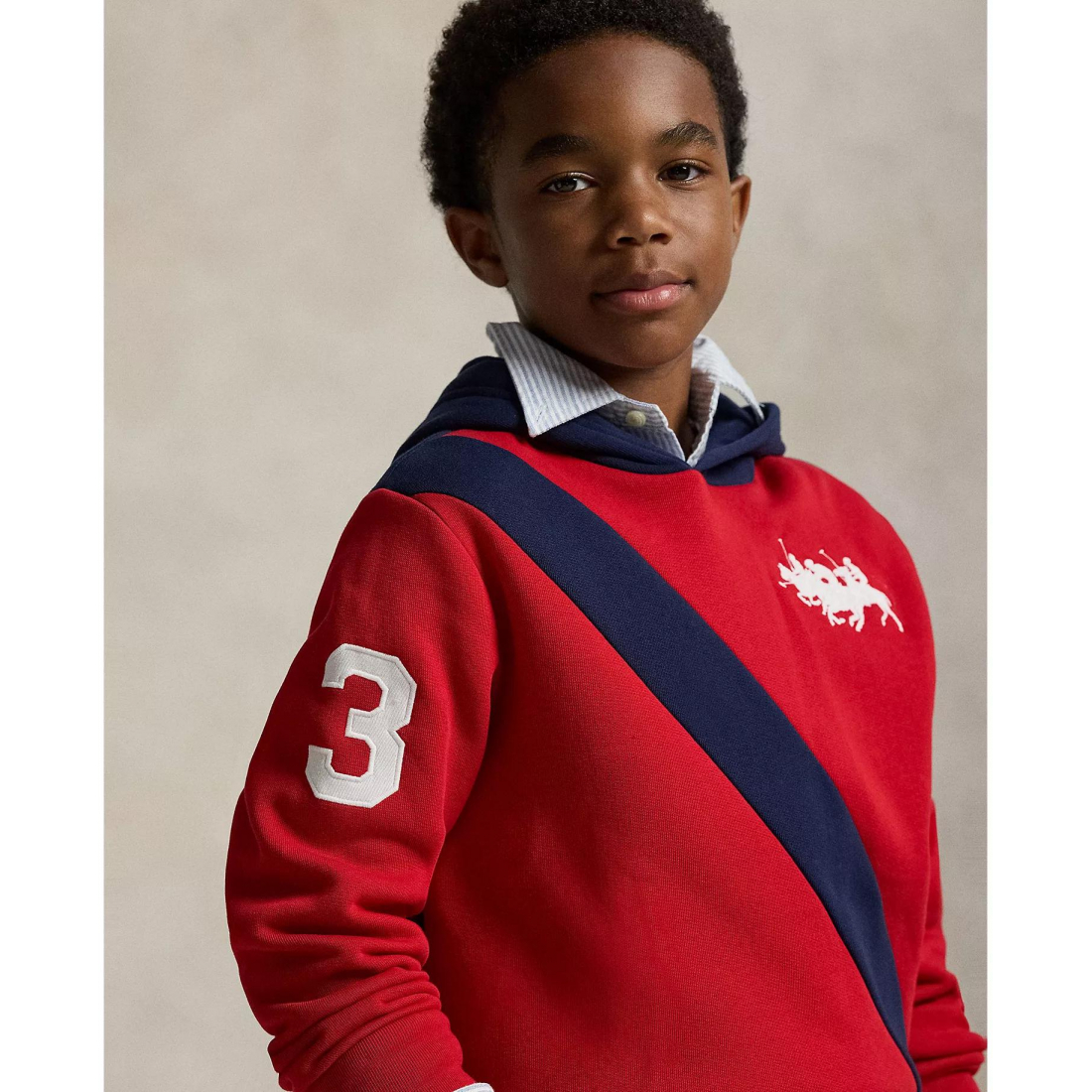 'Triple Pony Fleece Hoodie' pour Garçons