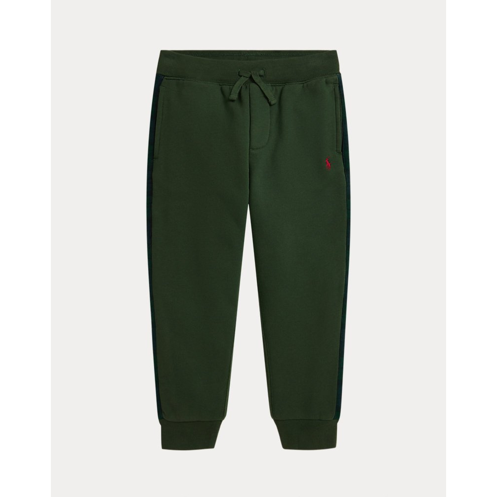 'Plaid-Trim Fleece Jogger Pant' pour Garçons
