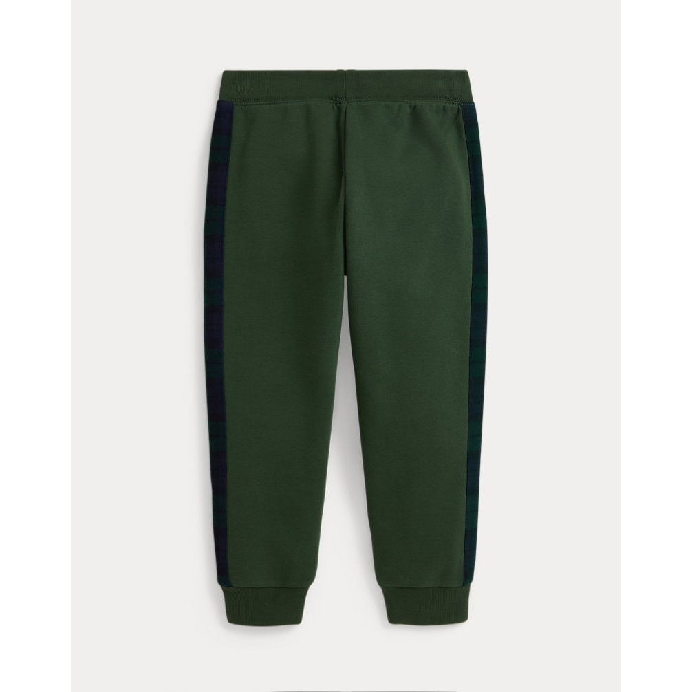 'Plaid-Trim Fleece Jogger Pant' pour Garçons