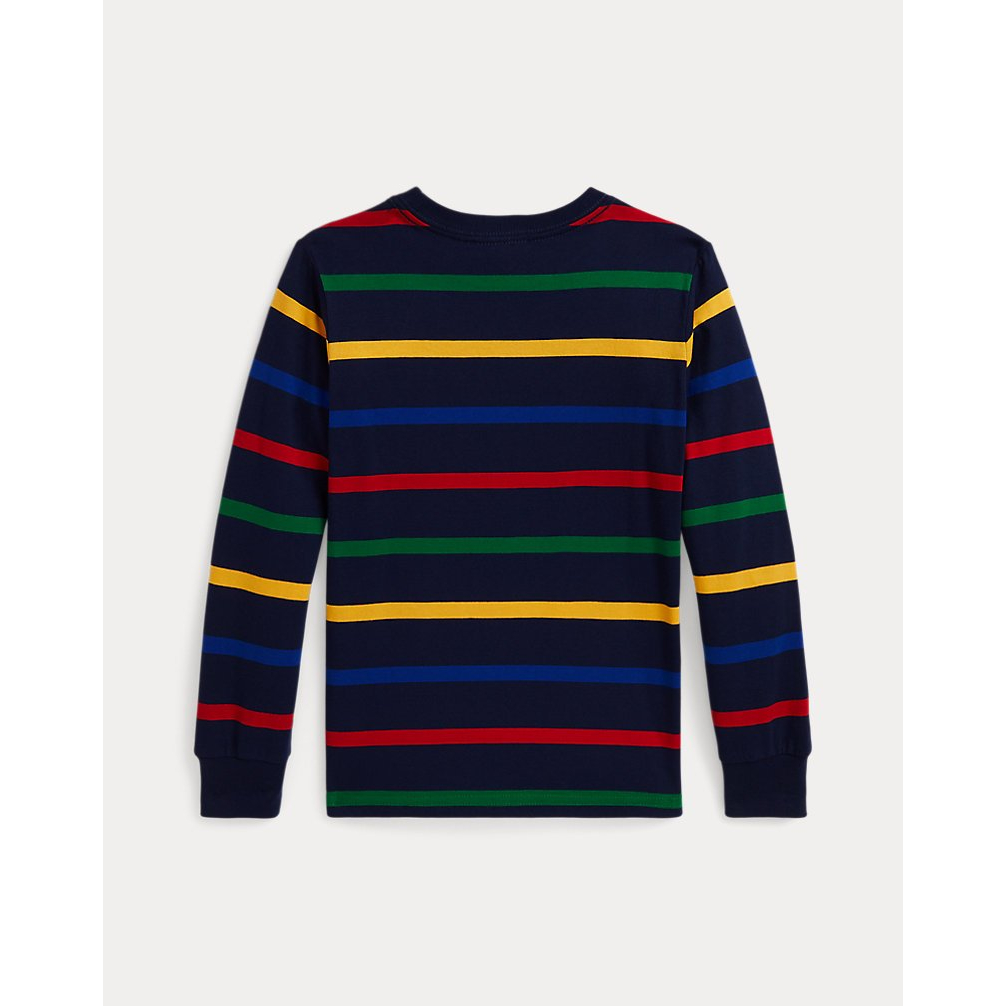 'Striped Cotton Long-Sleeve Tee' pour Garçons