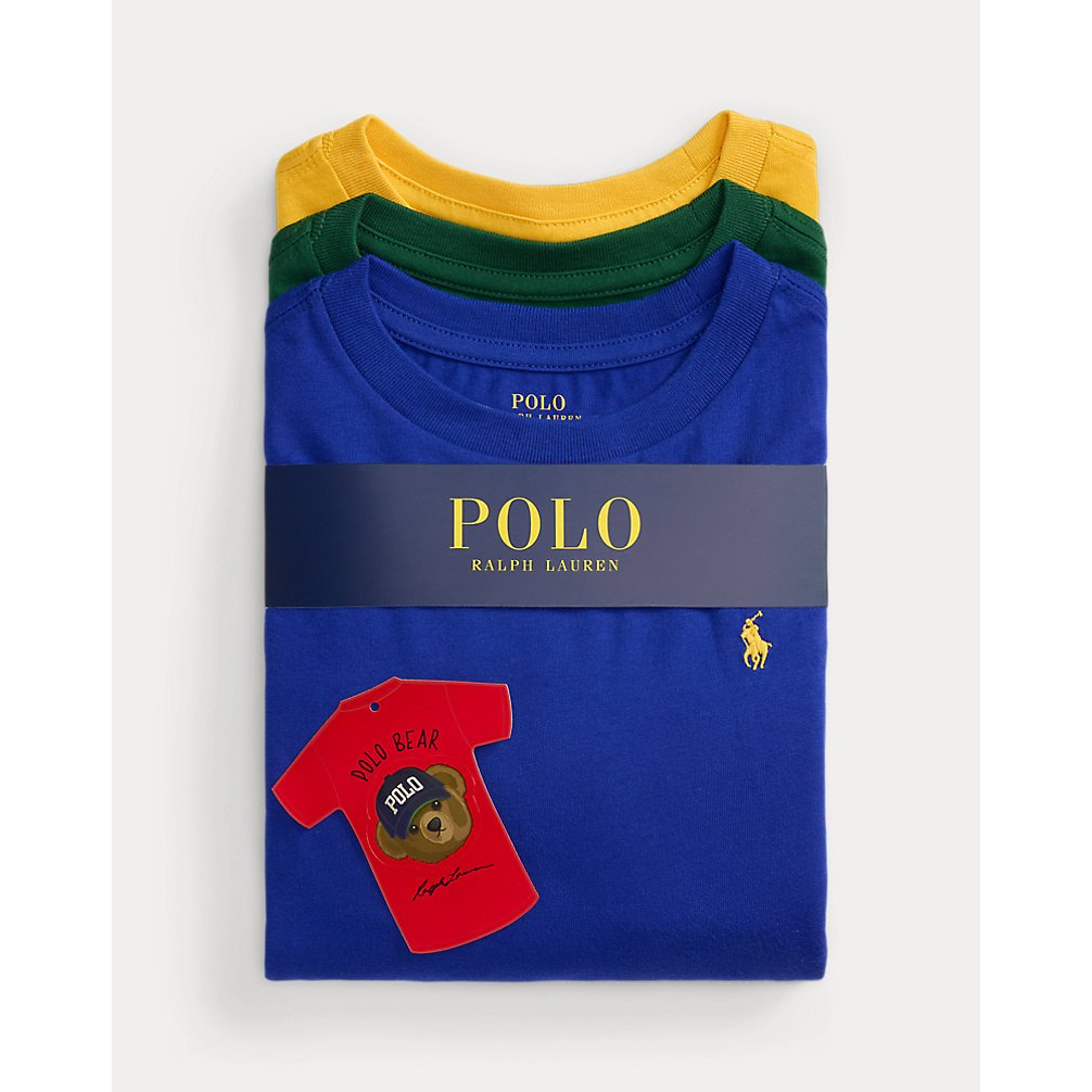 'Cotton Jersey Crewneck Tee 3-Pack' pour Garçons