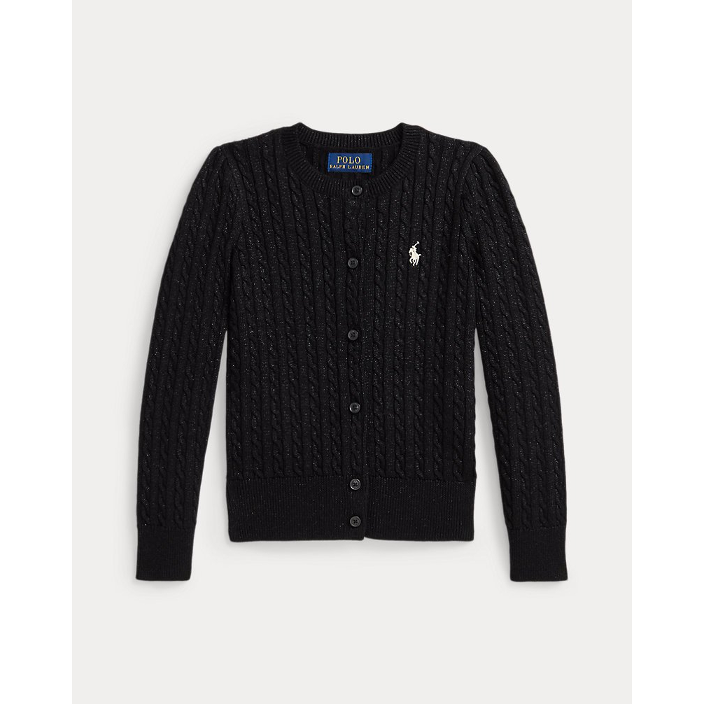 'Metallic Mini-Cable Cardigan' pour Filles