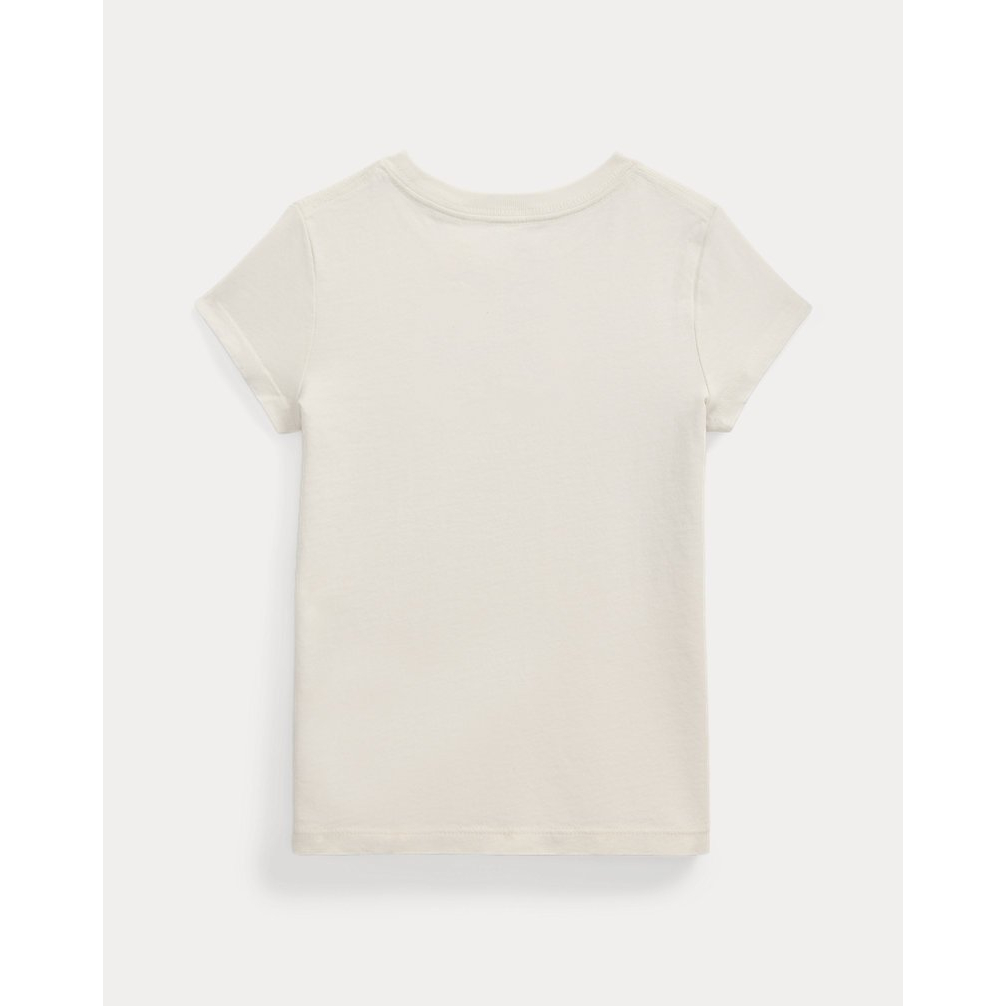 'Flag-Appliqué Cotton Jersey Tee' pour Filles