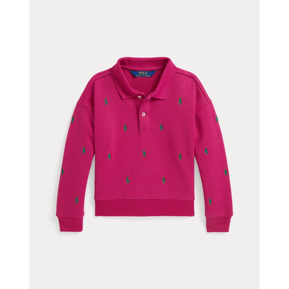 'Polo Pony Fleece Polo Sweatshirt' pour Filles