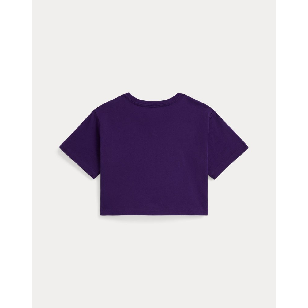 'Cotton Jersey Boxy Tee' pour Filles