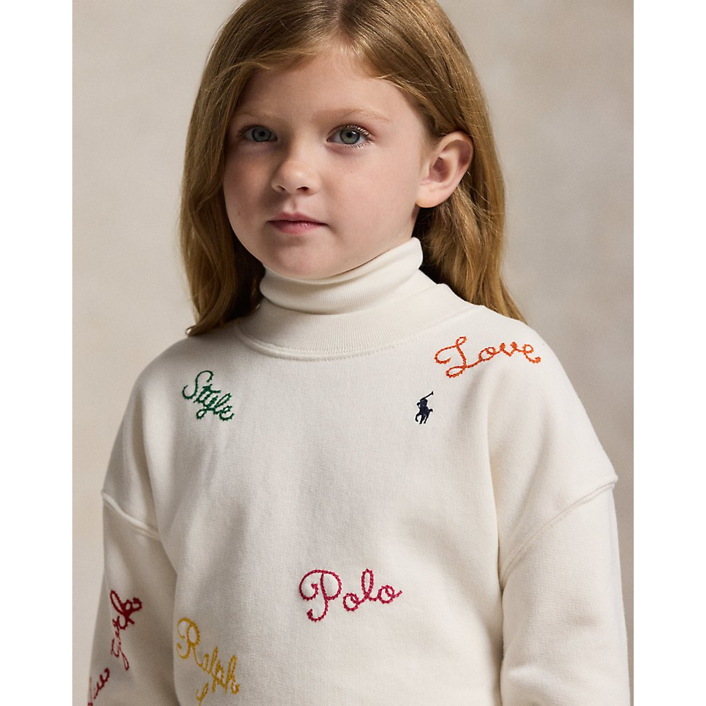 'Embroidered Fleece Sweatshirt' pour Filles