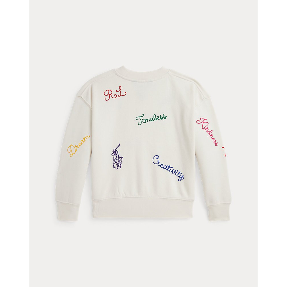 'Embroidered Fleece Sweatshirt' pour Filles