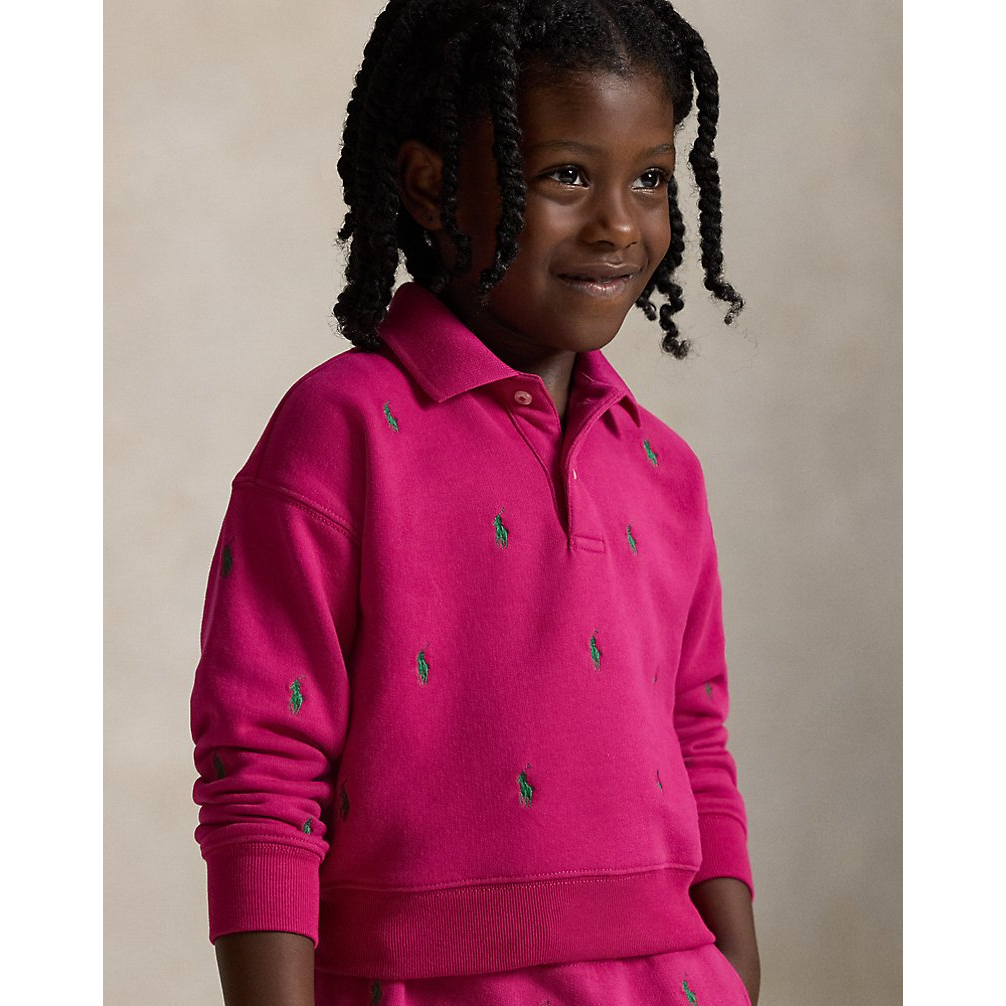 'Polo Pony Fleece Polo Sweatshirt' pour Filles