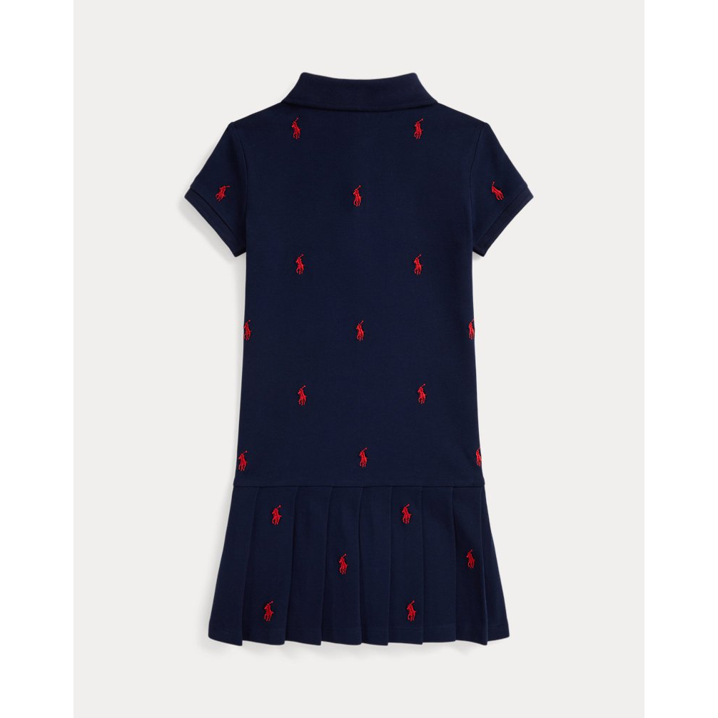 'Polo Pony Stretch Mesh Polo Dress' pour Filles
