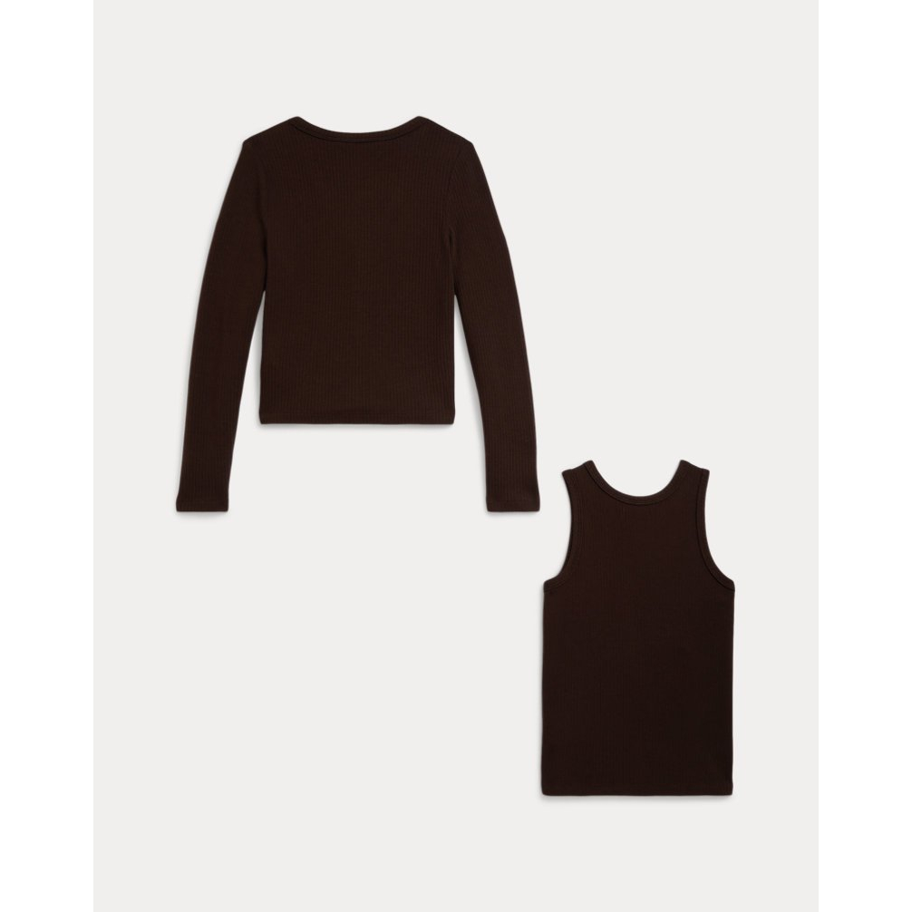 'Ribbed Cardigan & Top Set' pour Filles