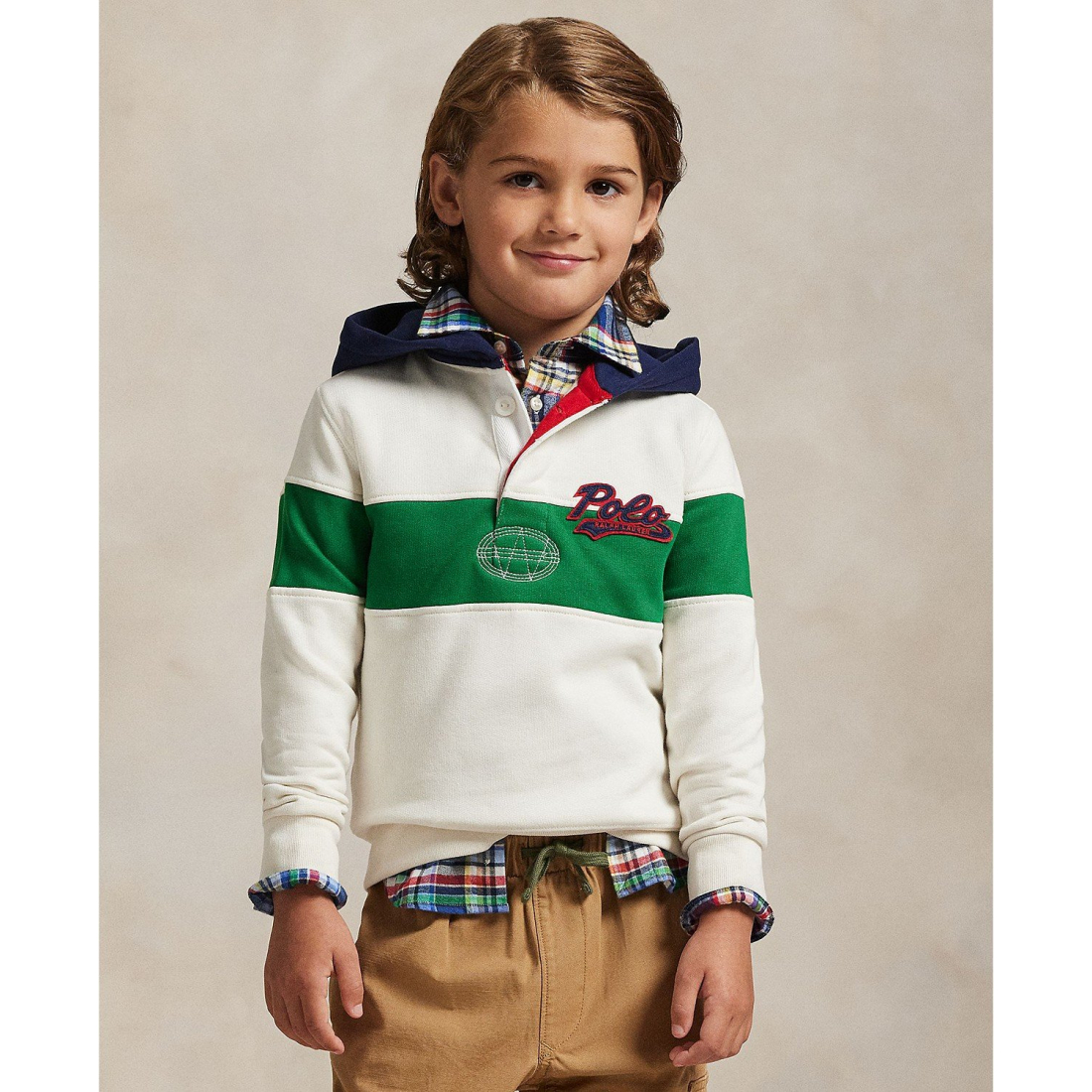 'Logo Fleece Rugby Hoodie' pour Garçons
