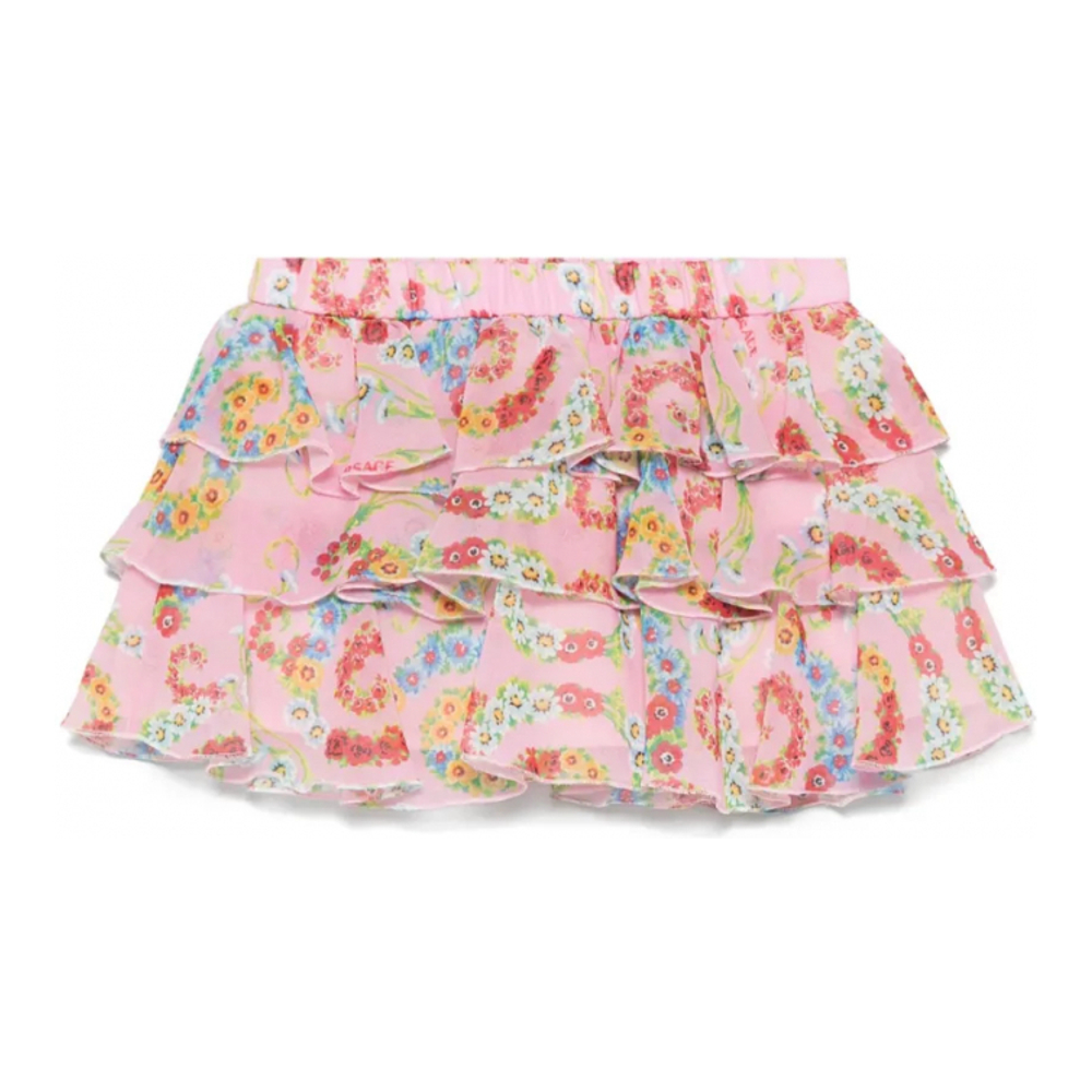 Mini Jupe 'Geo Poly Barocco Flower' pour Filles