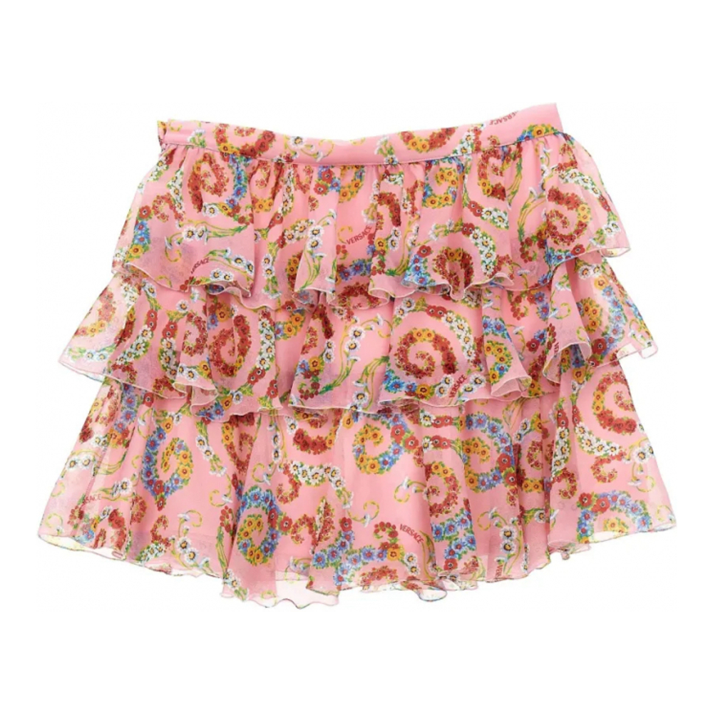 Mini Jupe 'Geo Poly Barocco Flower' pour Filles