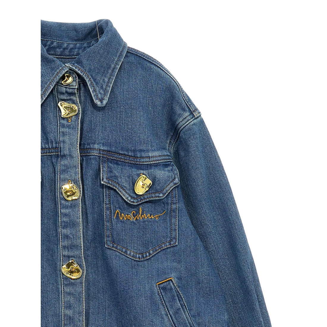 Veste en jeans 'Wavy-Hem' pour Filles