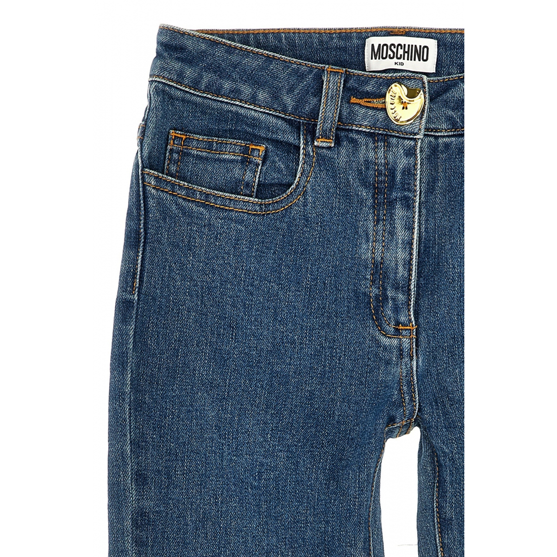 Girl's 'Button Detail' Jeans