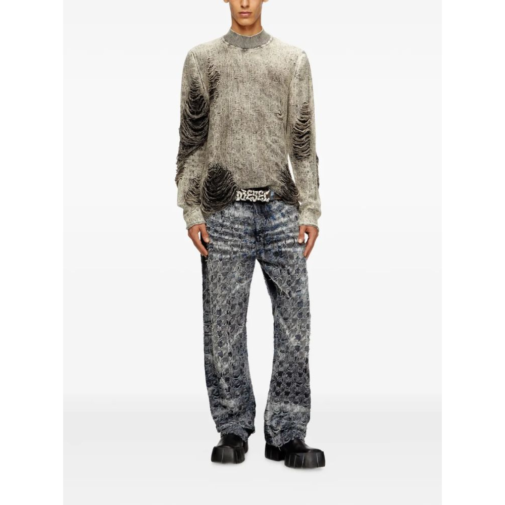 Pull 'K-Fjordi Frayed Mock-Neck' pour Hommes