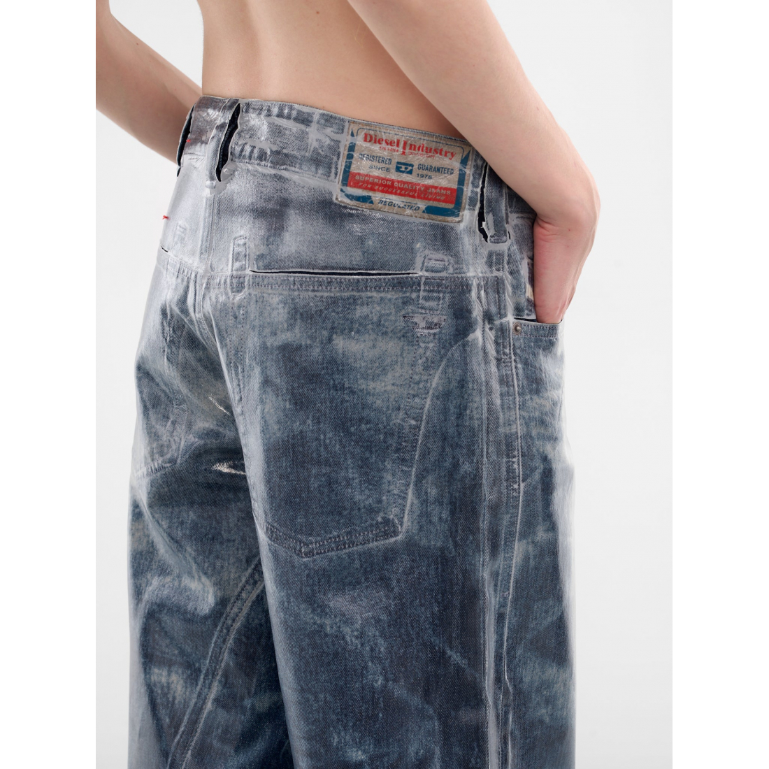 Jeans 'Stonewashed Silicone-Cast' pour Hommes