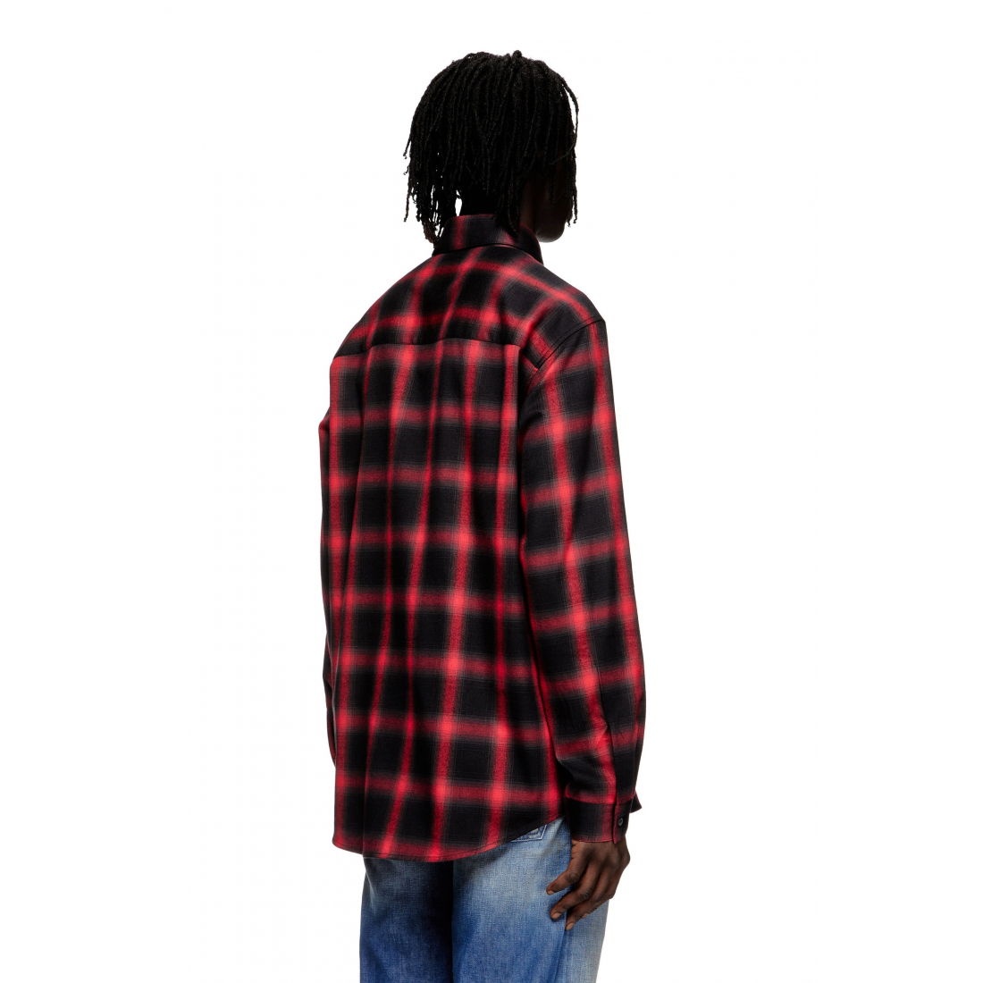 Chemise 'Check-Pattern Logo-Embroidered' pour Hommes