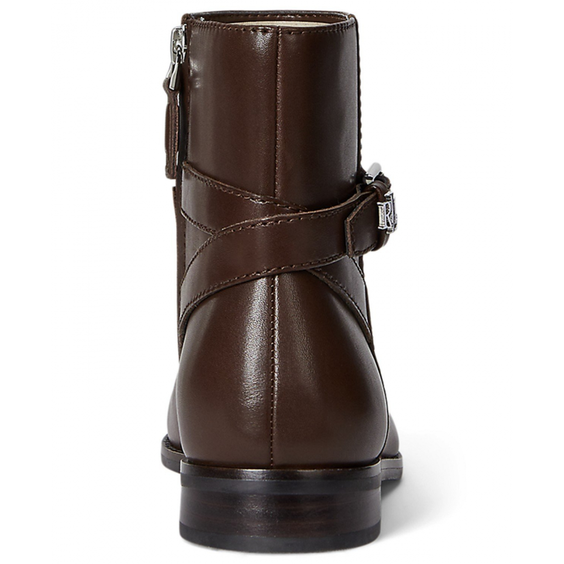 'Brooke II Stacked Leather Heel Booties' pour Femmes