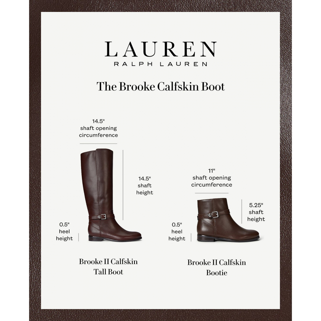 'Brooke II Stacked Leather Heel Booties' pour Femmes