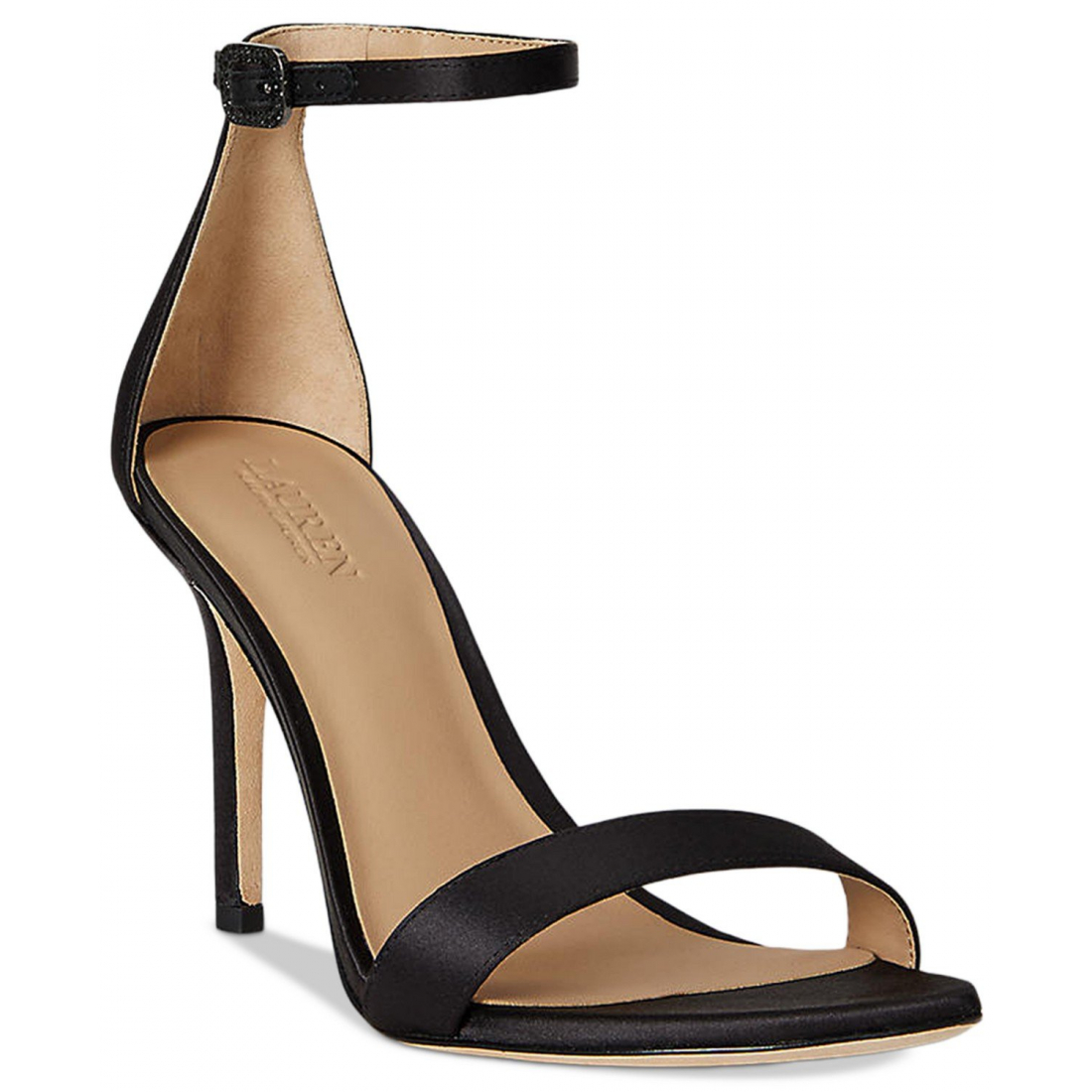 'Allie Pavé-Buckle Satin Sandals' pour Femmes