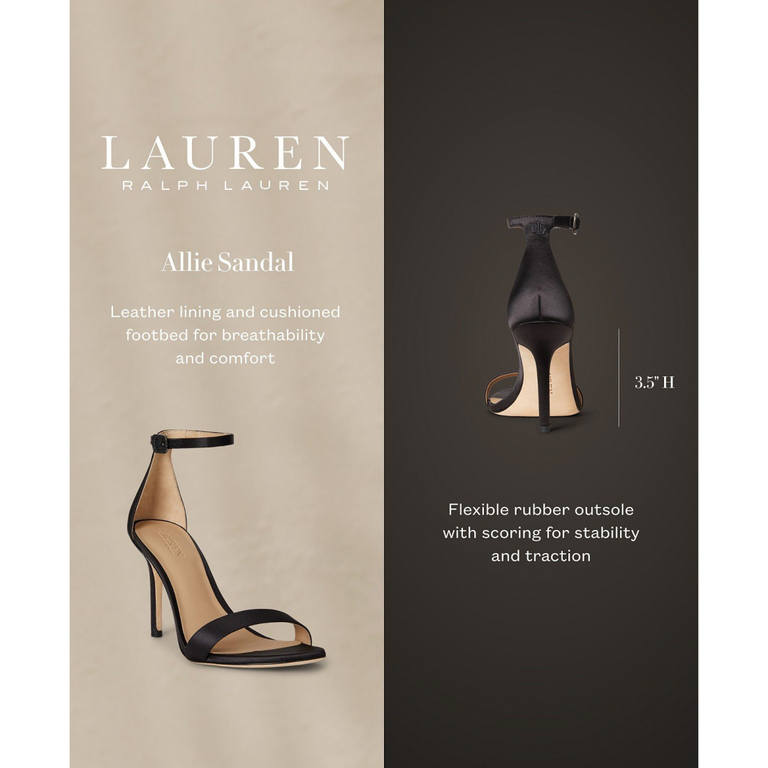'Allie Pavé-Buckle Satin Sandals' pour Femmes