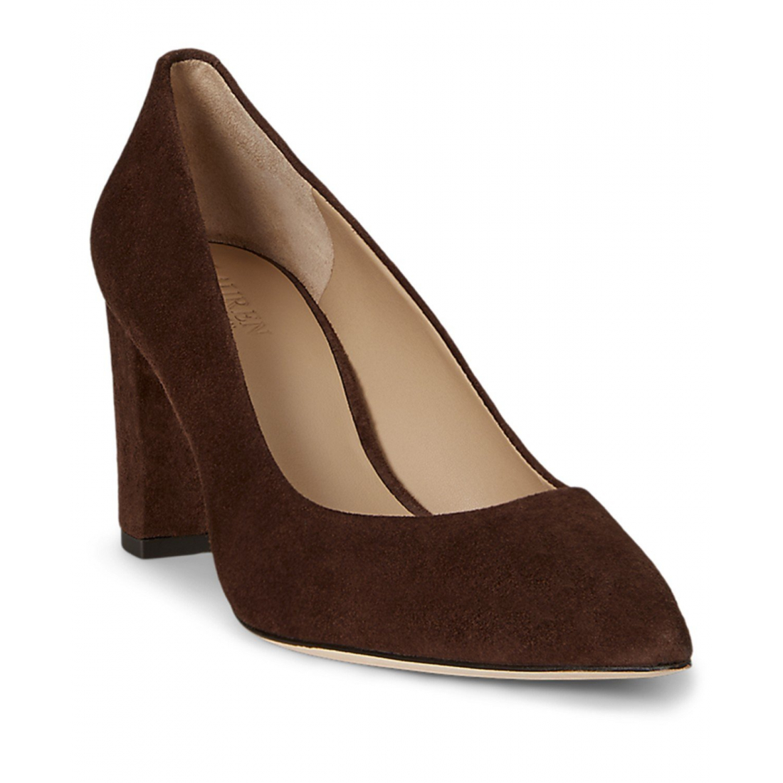 'Lanette Suede Block-Heel Pumps' pour Femmes